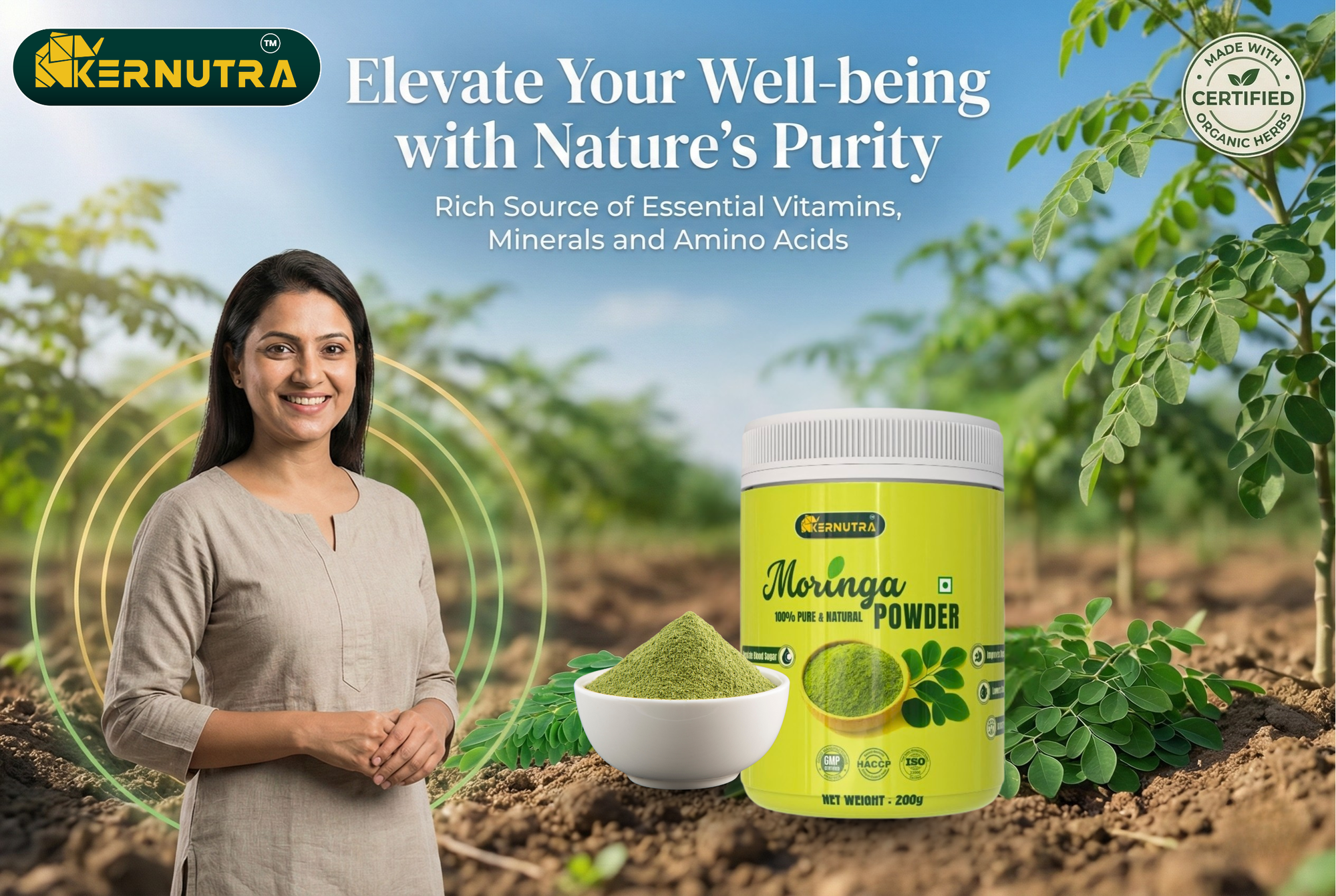 Moringa Powder - 100% Pure and Natural