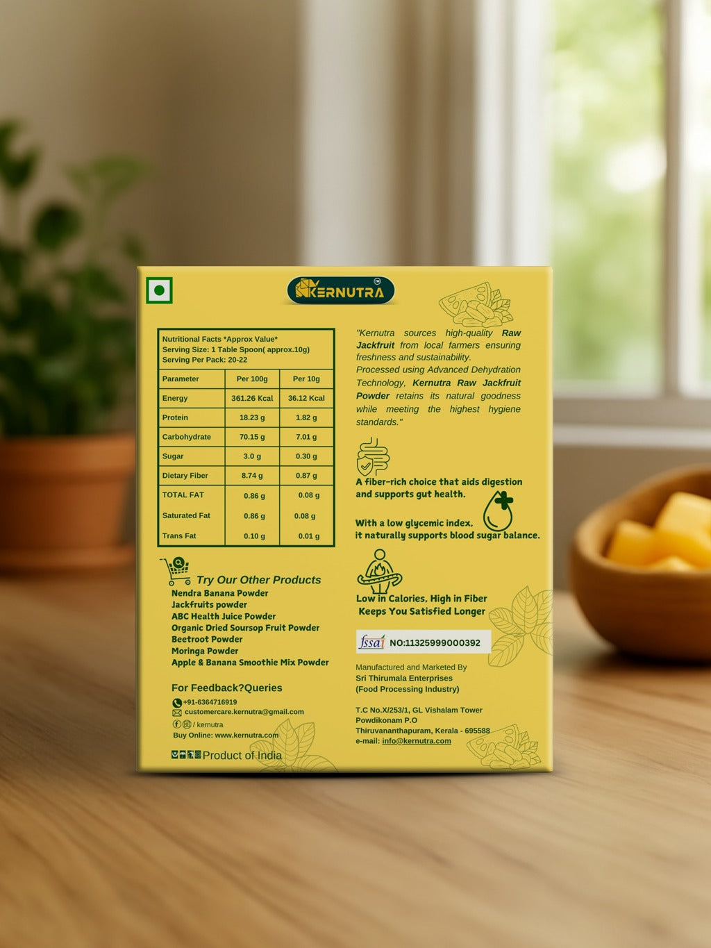 raw jackfruit powder